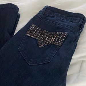 Flying Monkey Jeans with black jeweled studs
